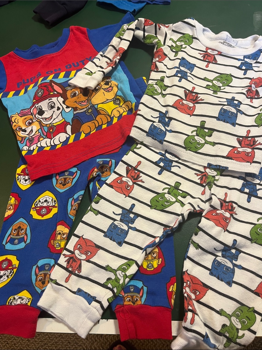 Paw Patrol Kids Pajama Set with PJ Masks Print
